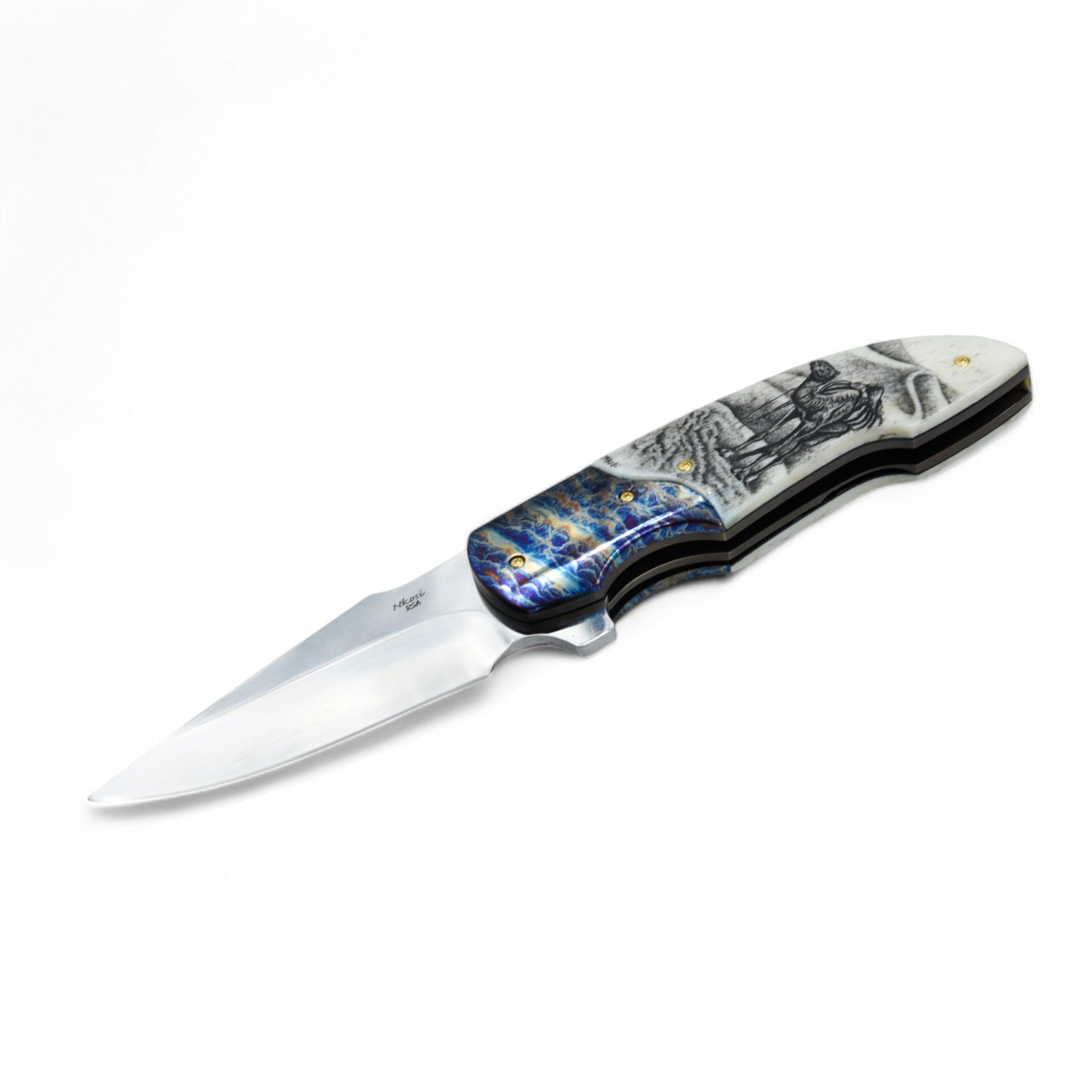 NKOSI | SOUTH AFRICAN | CUSTOM | ENGRAVED GIRAFFE | RWL-34 STEEL | PO-NKOZI