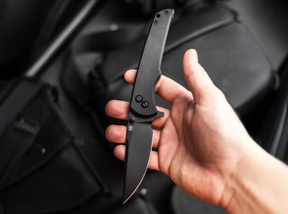 Magnum Blackjay Folding Knife 440A Button Lock Black G10 (01BM0004)