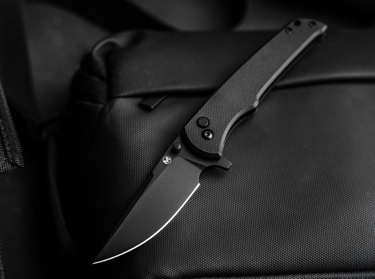 Magnum Blackjay Folding Knife 440A Button Lock Black G10 (01BM0004)