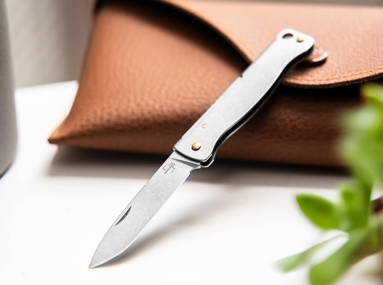Boker Plus Atlas Mini Pocket Knife 12C27 Slipjoint (01BP0024)