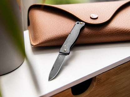 Boker Plus Atlas Mini Dark Pocket Knife 12C27 Slipjoint (01BP0025)