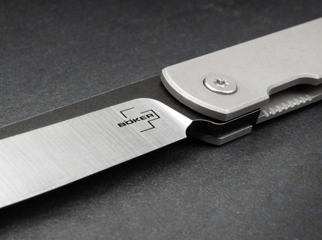 Boker Plus Zenshin Folding Knife 440C Stainless Steel Framelock (01BO368)