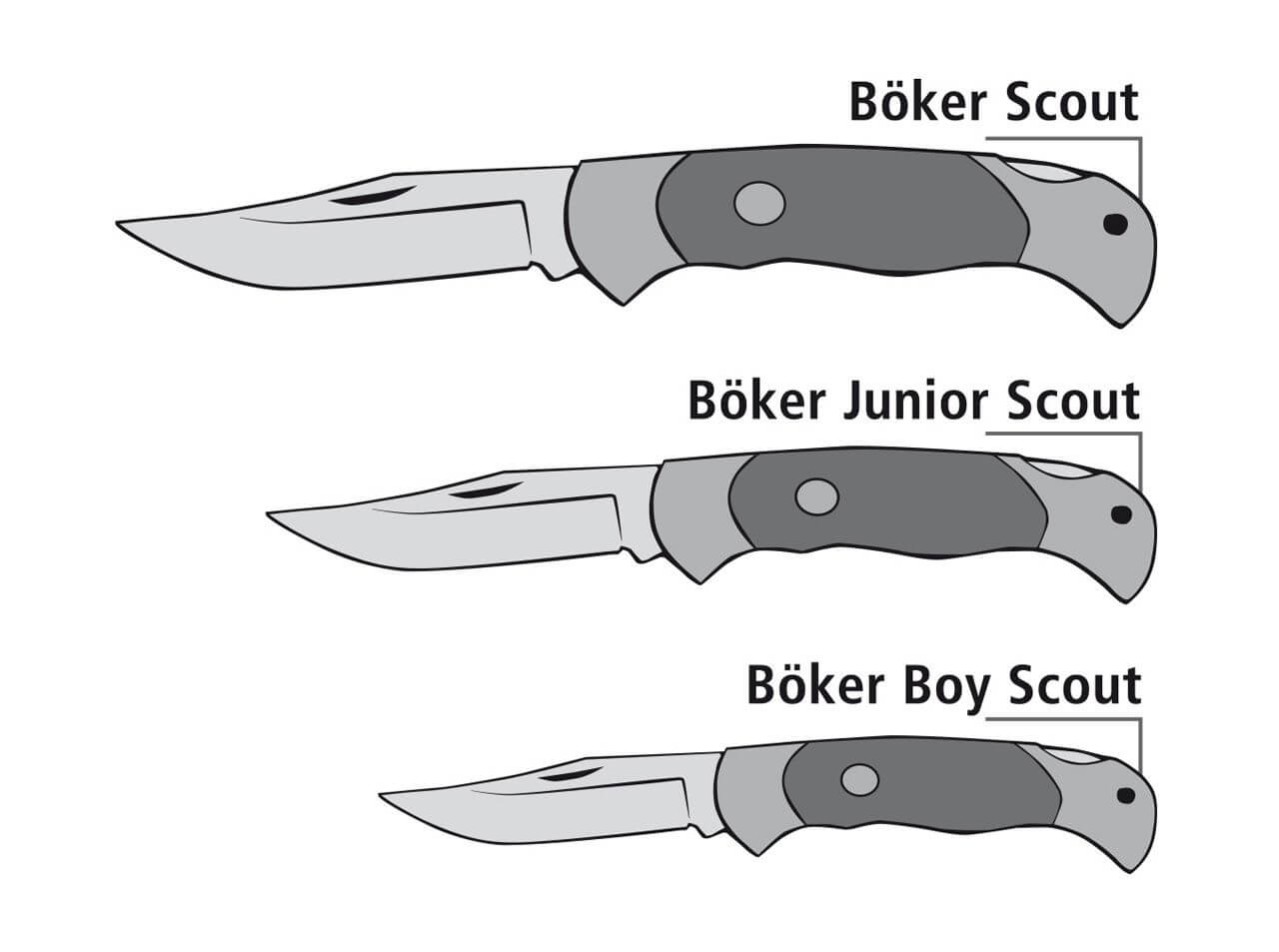 Boker Scout Stag Pocket Knife N690 Stag Handle Germany (112004ST)