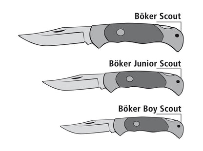 Boker Scout Stag Pocket Knife N690 Stag Handle Germany (112004ST)