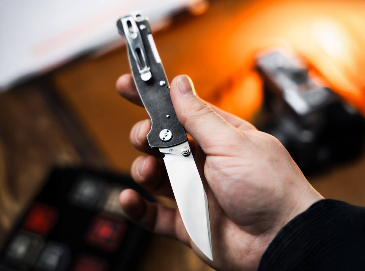 Boker Plus Atlas Clippoint TS Folding Knife D2 Stainless Steel (01BP0065)