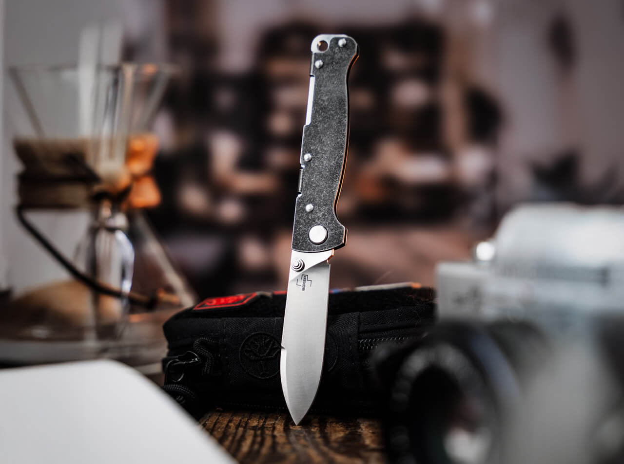 Boker Plus Atlas Droppoint TS Folding Knife D2 Stainless Steel (01BP0064)