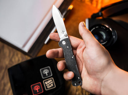 Boker Plus Atlas Droppoint TS Folding Knife D2 Stainless Steel (01BP0064)