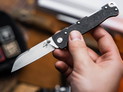 Boker Plus Atlas Sheepsfoot TS Folding Knife D2 Stainless Steel (01BP0066)