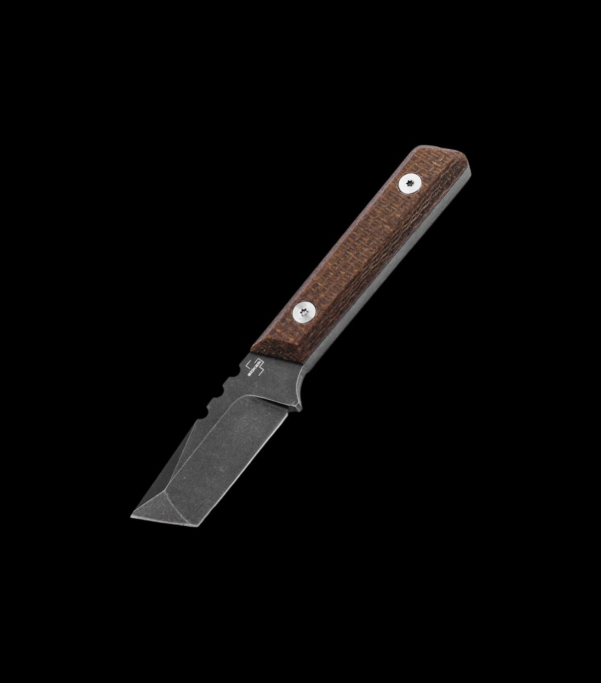 Boker Plus Thicker Clipper Fixed Blade Knife D2 Micarta (02BO601)