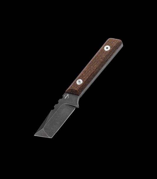 Boker Plus Thicker Clipper Fixed Blade Knife D2 Micarta (02BO601)