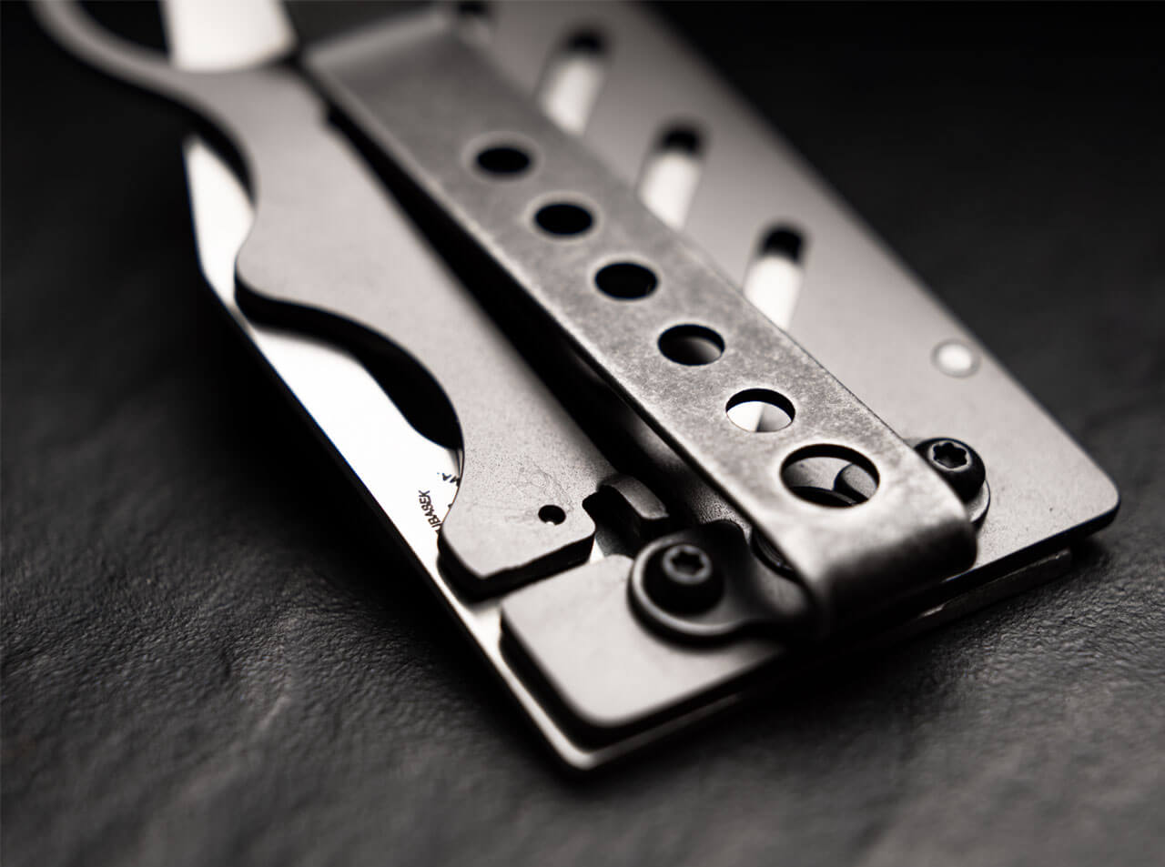 Boker Plus | Credit Card Knife | 440C Steel Titanium Frame Lock Folding Pocket Knife | 01BO010