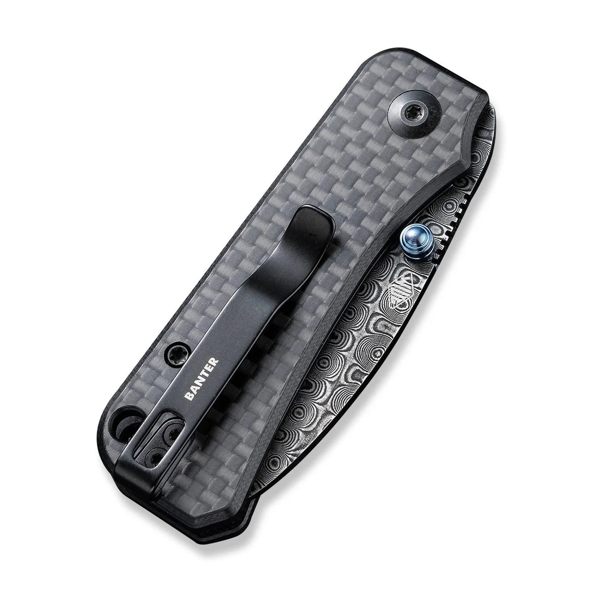 CIVIVI | Baby Banter Thumb Stud Knife Carbon Fiber & G10 Handle | C19068S-DS1