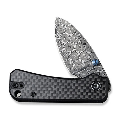 CIVIVI | Baby Banter Thumb Stud Knife Carbon Fiber & G10 Handle | C19068S-DS1