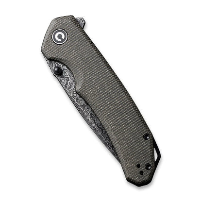 CIVIVI | Brazen Flipper & Thumb Stud Knife Micarta Handle | C2102DS-3