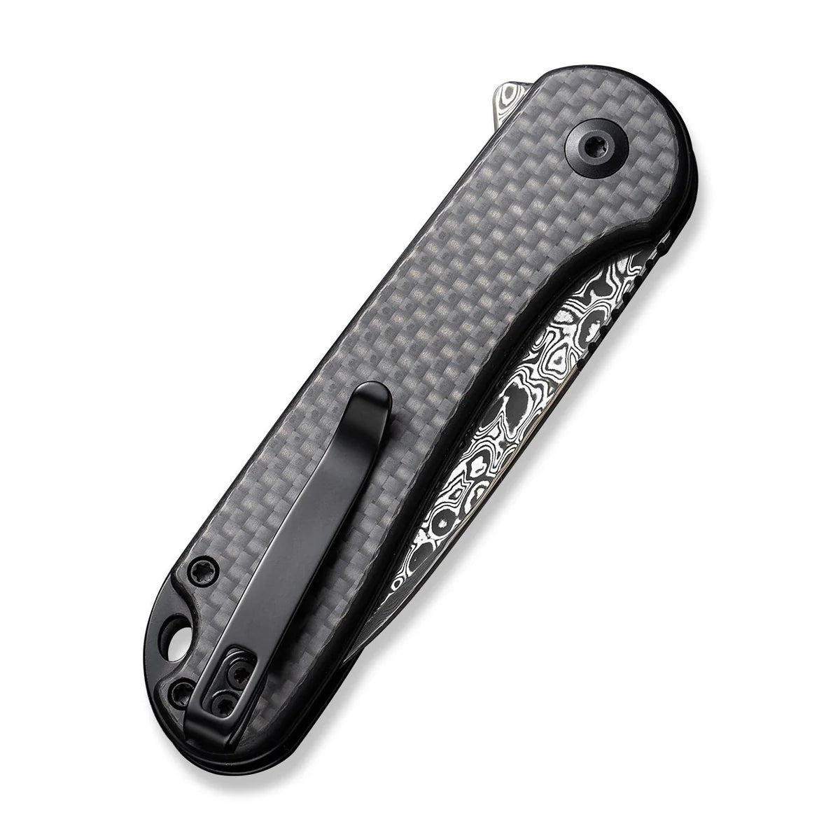 CIVIVI | Button Lock Elementum II Flipper Knife Carbon Fiber & G10 Handle | C18062PB-DS1