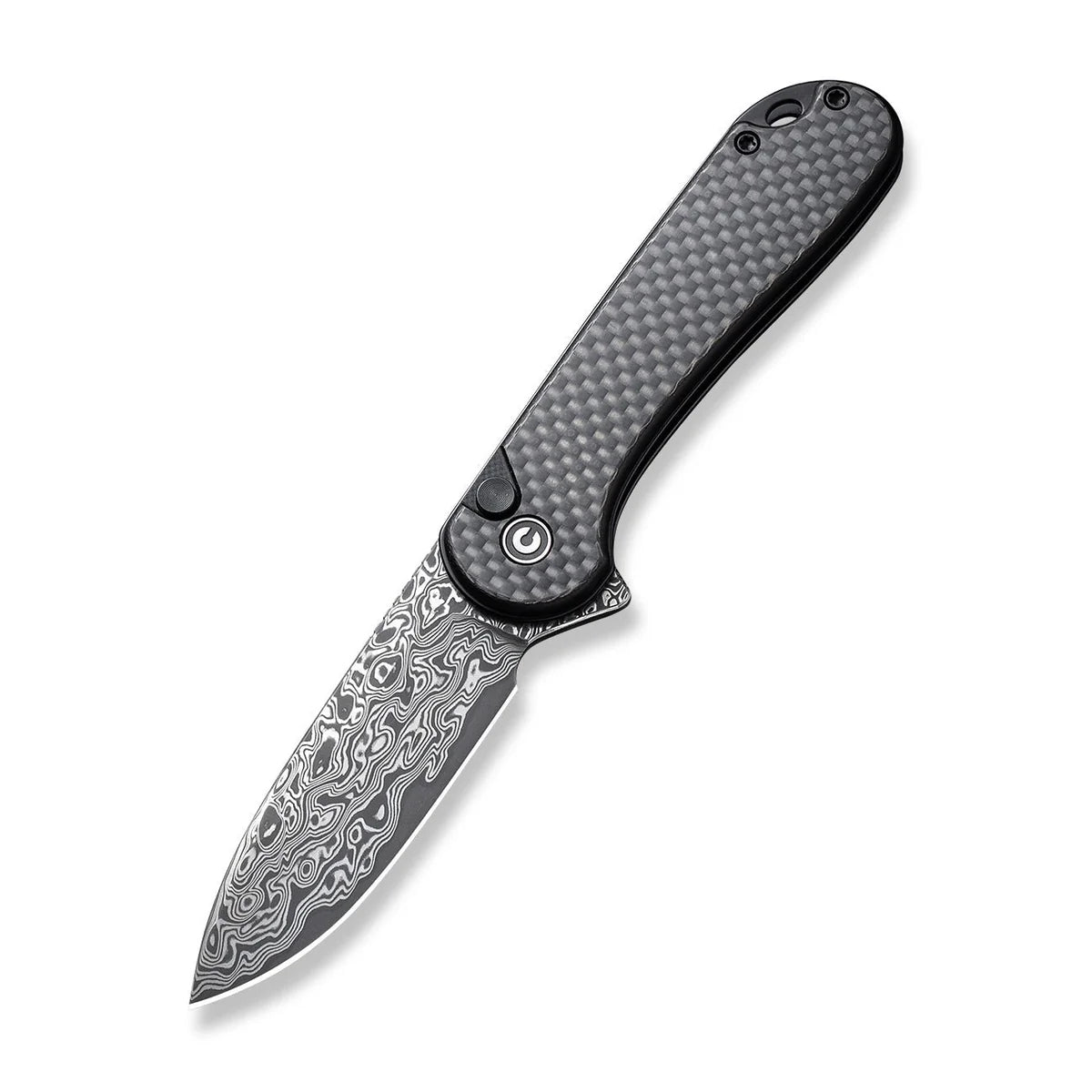 CIVIVI | Button Lock Elementum II Flipper Knife Carbon Fiber & G10 Handle | C18062PB-DS1