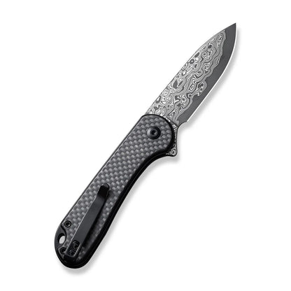 CIVIVI | Button Lock Elementum II Flipper Knife Carbon Fiber & G10 Handle | C18062PB-DS1