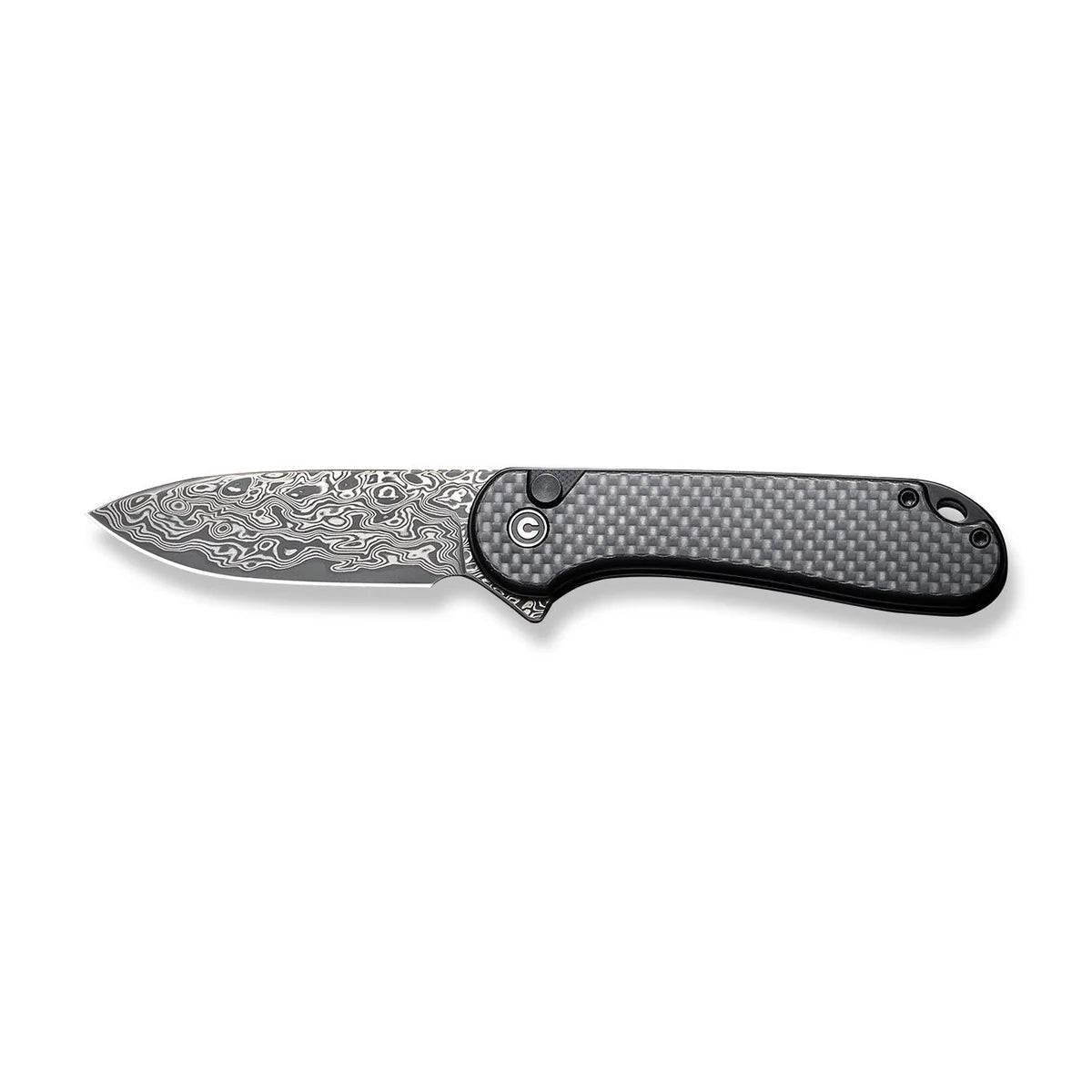 CIVIVI | Button Lock Elementum II Flipper Knife Carbon Fiber & G10 Handle | C18062PB-DS1