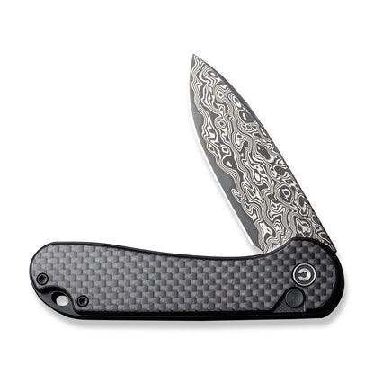 CIVIVI | Button Lock Elementum II Flipper Knife Carbon Fiber & G10 Handle | C18062PB-DS1