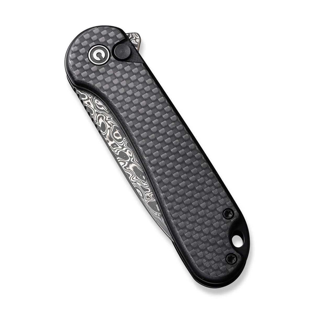 CIVIVI | Button Lock Elementum II Flipper Knife Carbon Fiber & G10 Handle | C18062PB-DS1