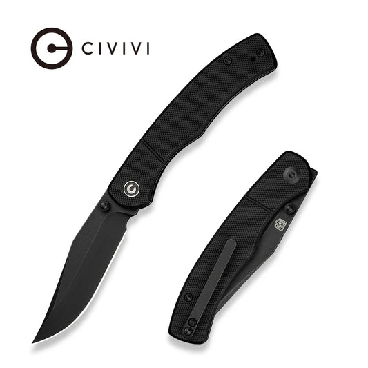 CIVIVI Clingman Front Flipper & Thumb Stud Knife G10 Handle (2.99" Nitro-V Blade) C23065-1