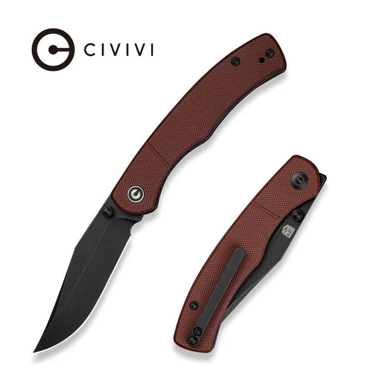 CIVIVI Clingman Front Flipper & Thumb Stud Knife G10 Handle (2.99" Nitro-V Blade) C23065-2