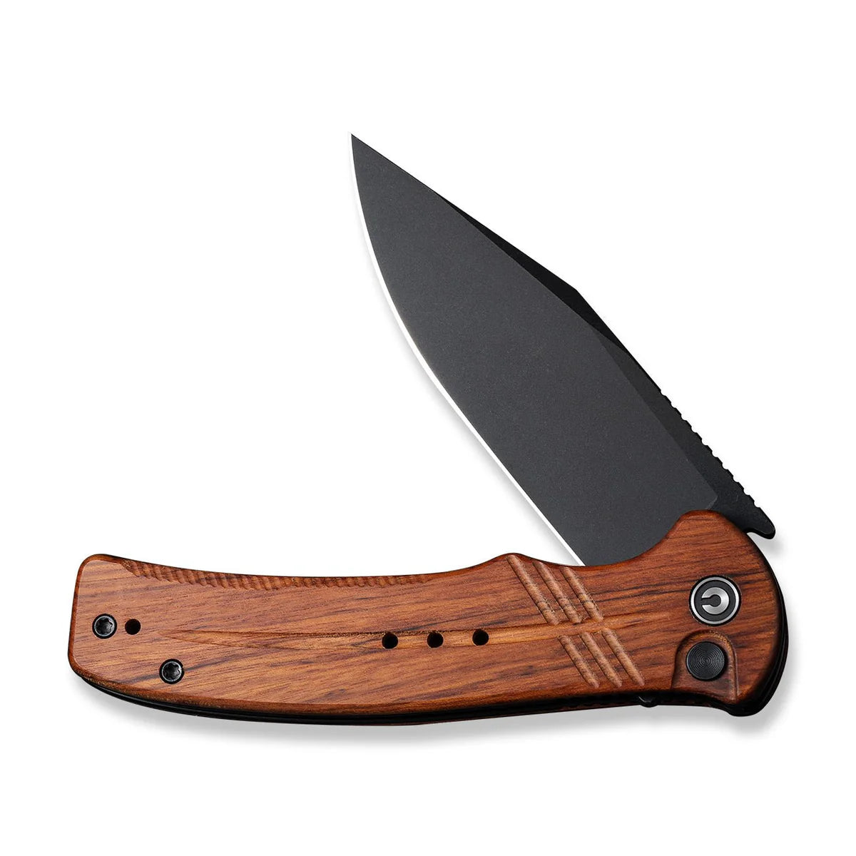 CIVIVI | Cogent Flipper & Button Lock Knife Wood Handle | C20038D-8