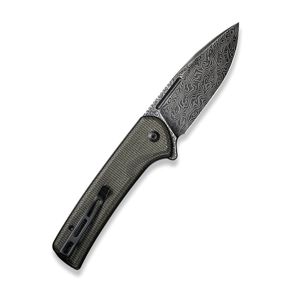 CIVIVI | Conspirator Flipper & Button Lock Knife Micarta Handle | C21006-DS1