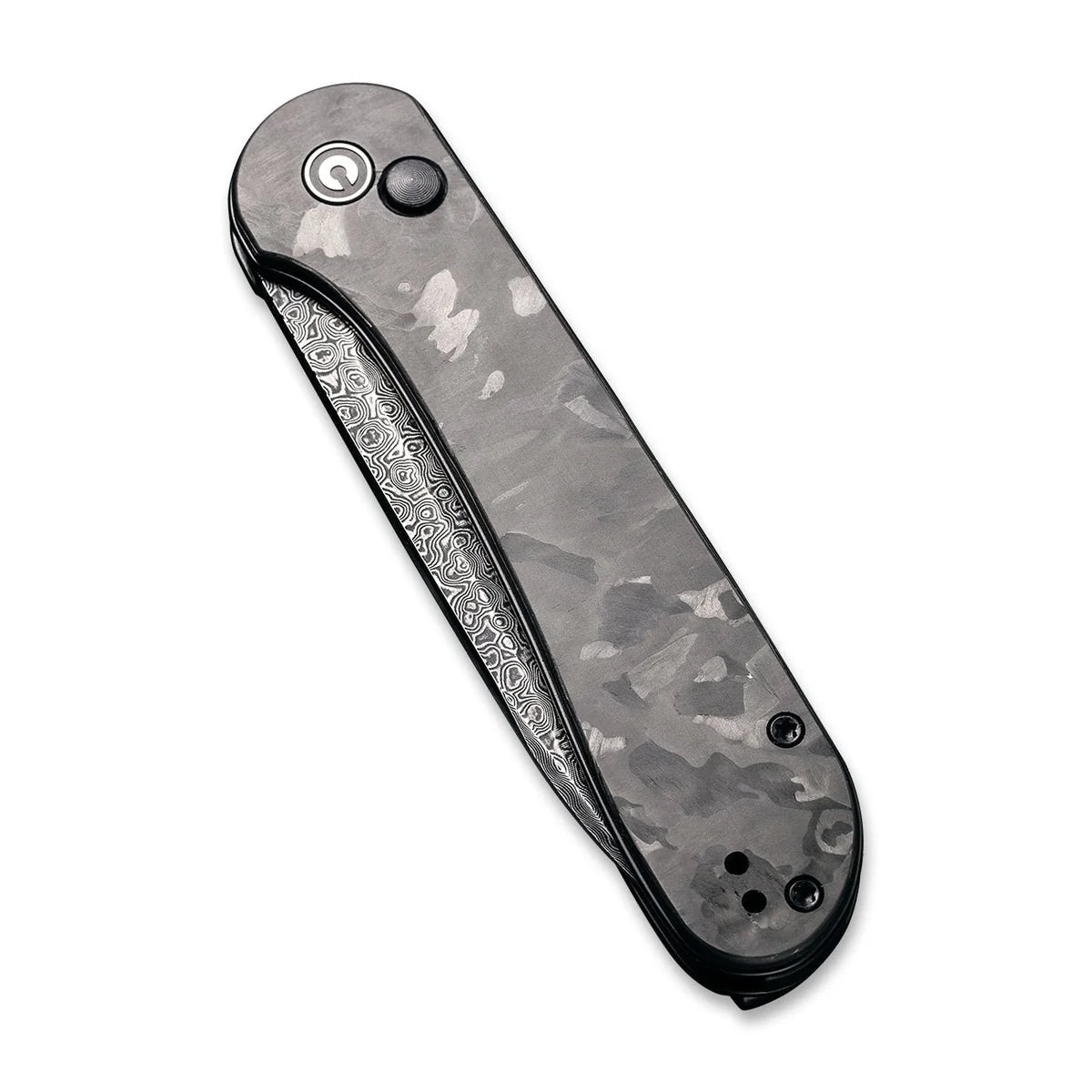 CIVIVI | Button Lock Elementum Pocket Knife Carbon Fiber Handle | C2103DS-3