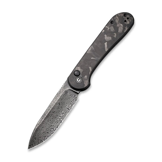 CIVIVI | Button Lock Elementum Pocket Knife Carbon Fiber Handle | C2103DS-3