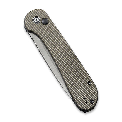 CIVIVI | Button Lock Elementum Pocket Knife Micarta Handle | C2103C