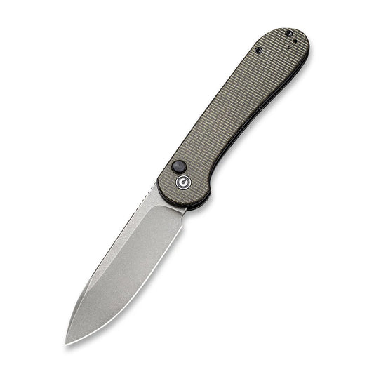 CIVIVI | Button Lock Elementum Pocket Knife Micarta Handle | C2103C