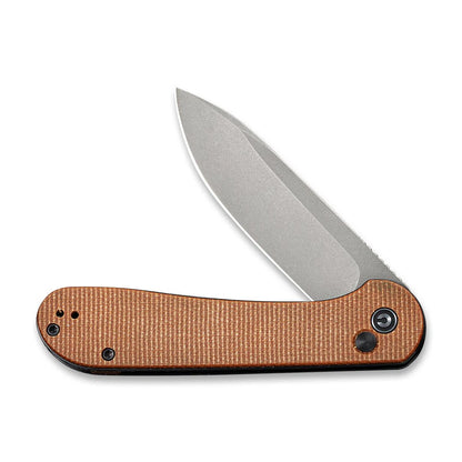 CIVIVI | Button Lock Elementum Pocket Knife Micarta Handle | C2103D