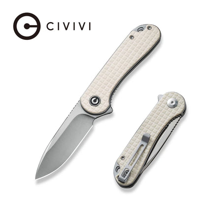 CIVIVI Elementum Flipper Knife G10 Handle (2.96" D2 Blade) C907A-3