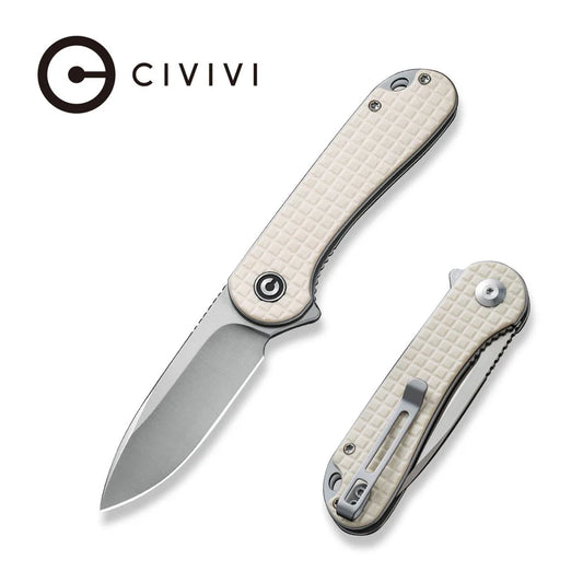 CIVIVI Elementum Flipper Knife G10 Handle (2.96" D2 Blade) C907A-3
