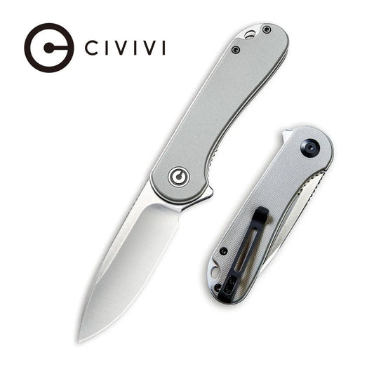 CIVIVI Elementum Flipper Knife G10 Handle (2.96" D2 Blade) C907B