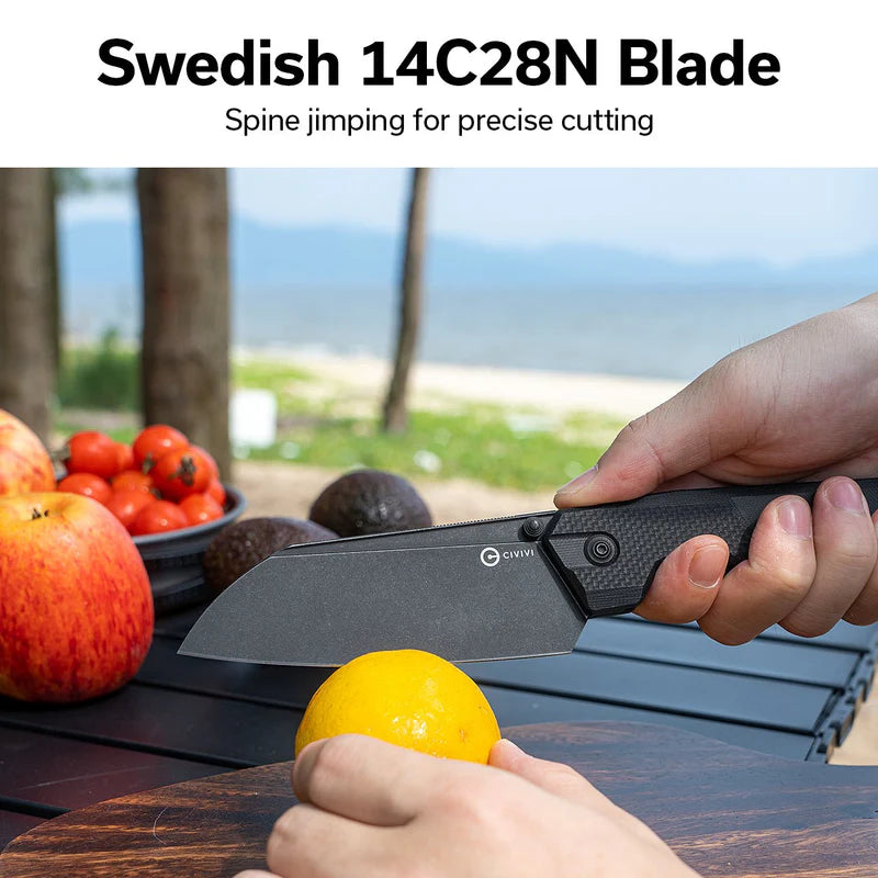 CIVIVI Hid Thumb Stud Knife G10 Handle (4.14" 14C28N Blade) C23008-1