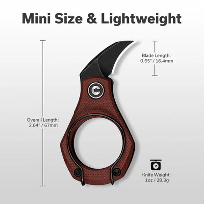 CIVIVI Pyrus Slip Joint Utility Knife G10 Handle (0.65" 14C28N Blade) C23038-1