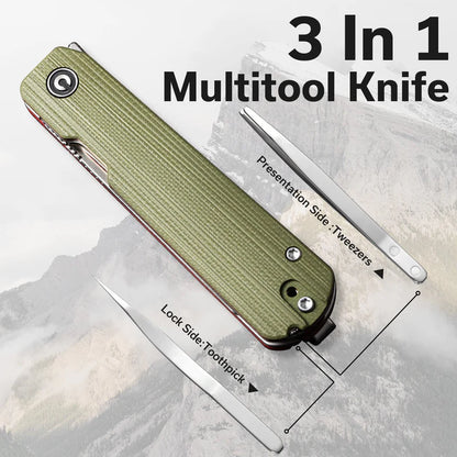 CIVIVI Sendy Flipper Knife G10 Handle (2.83" Nitro-V Blade) C21004B-1
