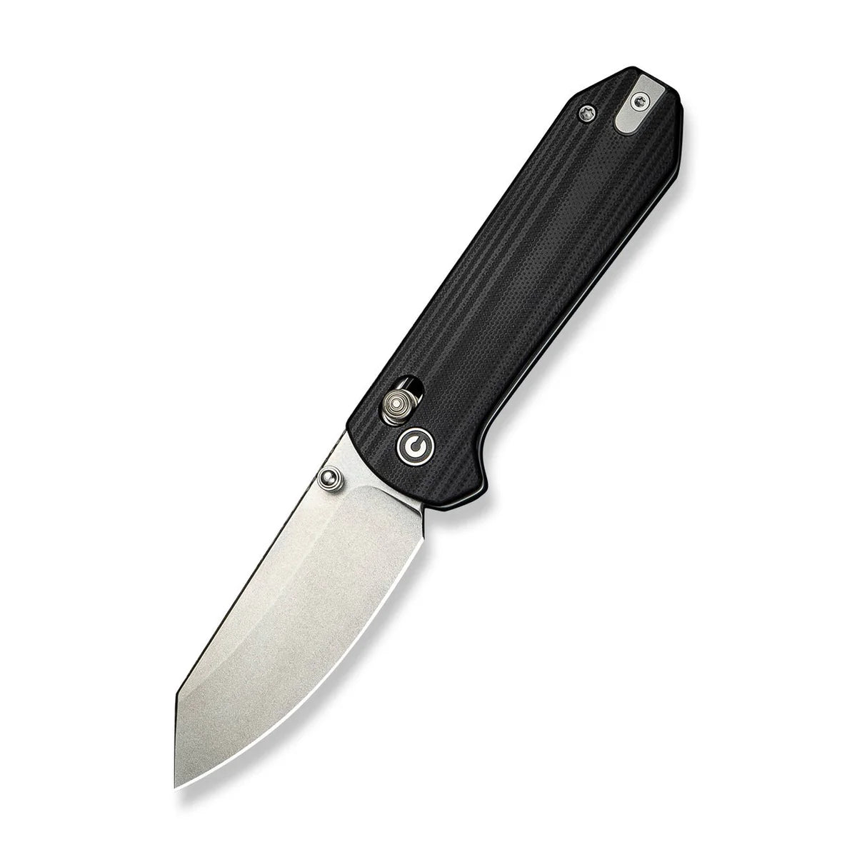 CIVIVI | Yonder Thumb Stud & Crossbar Lock Knife Black G10 Handle | C23073-1