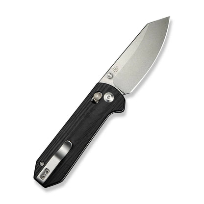 CIVIVI | Yonder Thumb Stud & Crossbar Lock Knife Black G10 Handle | C23073-1