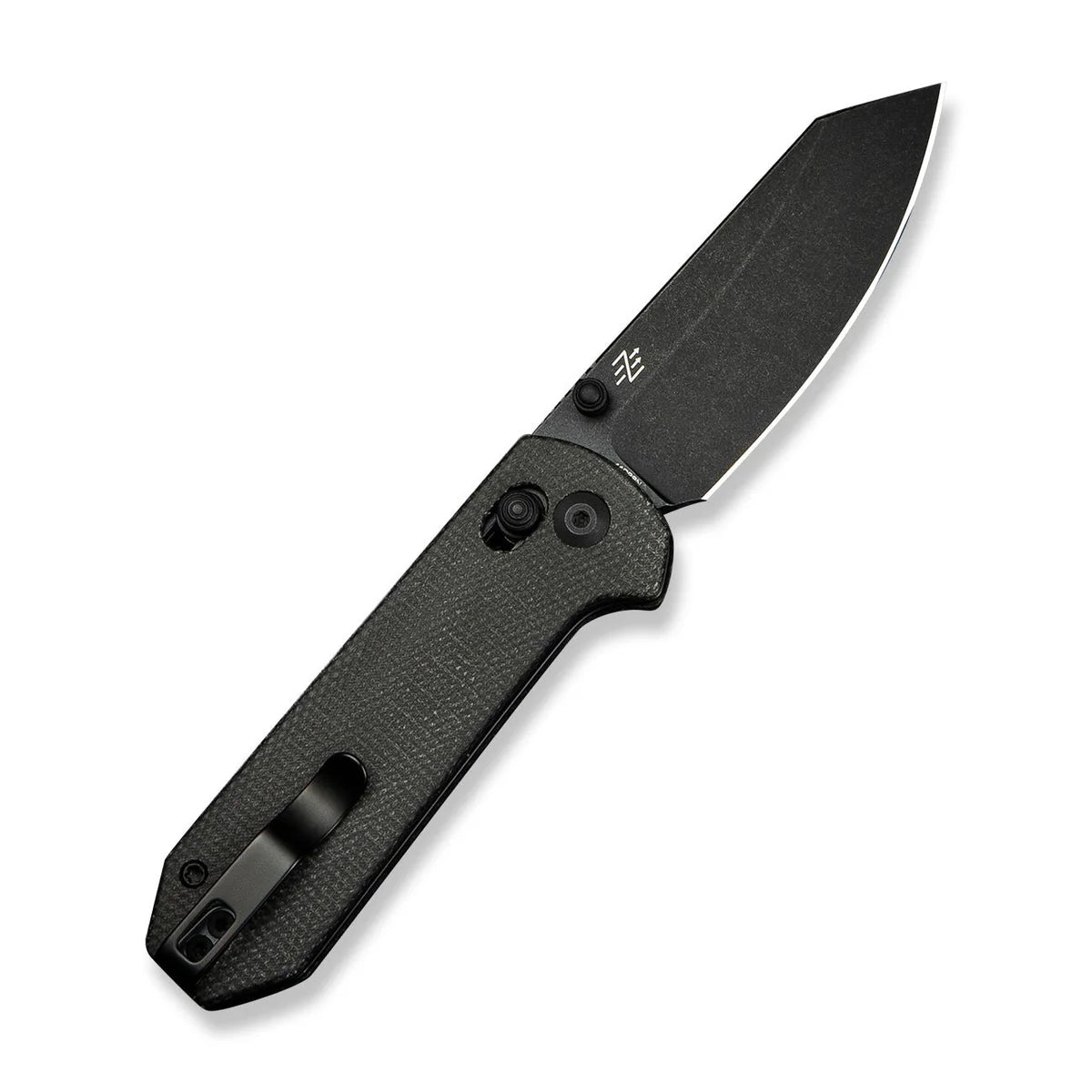 CIVIVI | Yonder Thumb Stud & Crossbar Lock Knife Dark Green Canvas Micarta Handle | C23073B-1