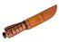 KA-BAR 1218 USMC Fighting Knife 7" Combo Blade, Leather Handles, Leather Sheath