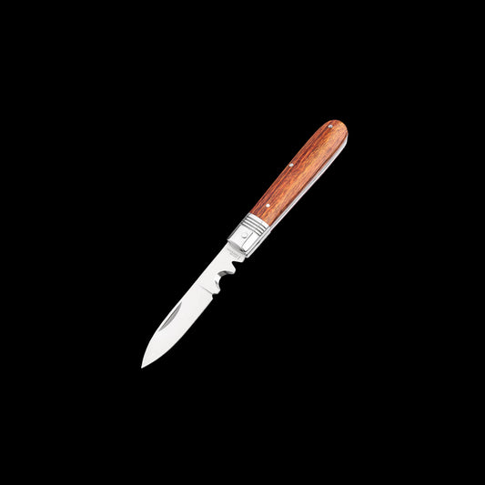 History Knife & Tool Cable Knife pocket knife with satin 440A stainless steel blade, rosewood handle, nail nick opening, and slipjoint mechanism