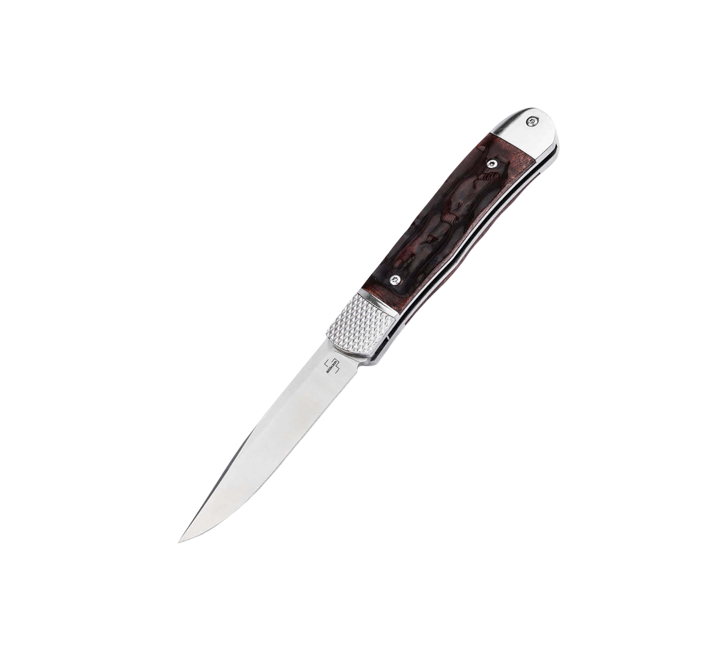 Boker Plus Hidden Release Trapper Appaloosa Bone Auto Knife D2 (01BP0029)