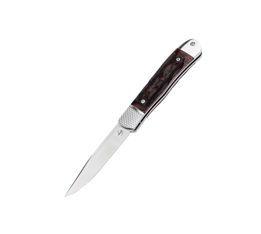 Boker Plus Hidden Release Trapper Appaloosa Bone Auto Knife D2 (01BP0029)