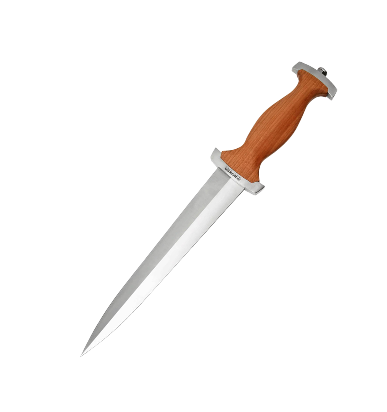 Boker Swiss Dagger Fixed Blade Knife C75 Carbon Steel Cherry Wood (121553)