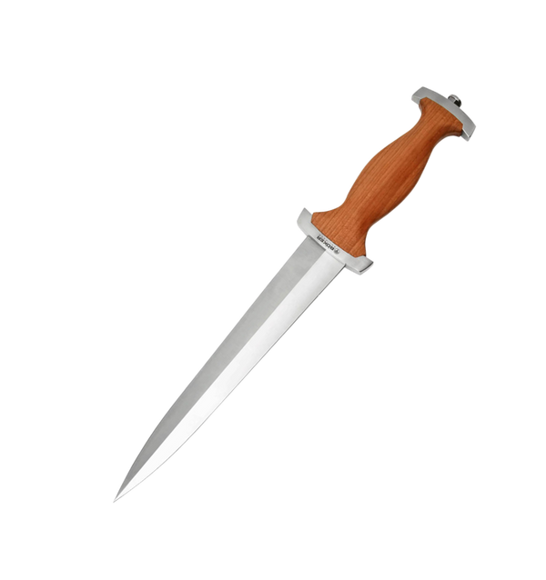 Boker Swiss Dagger Fixed Blade Knife C75 Carbon Steel Cherry Wood (121553)