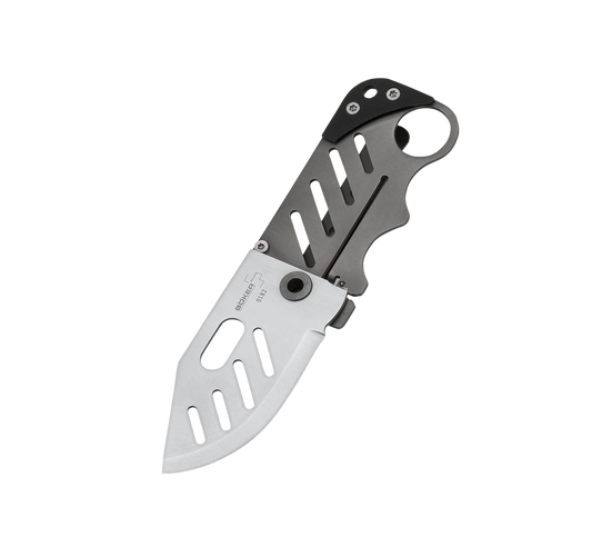 Boker Plus | Credit Card Knife | 440C Steel Titanium Frame Lock Folding Pocket Knife | 01BO010