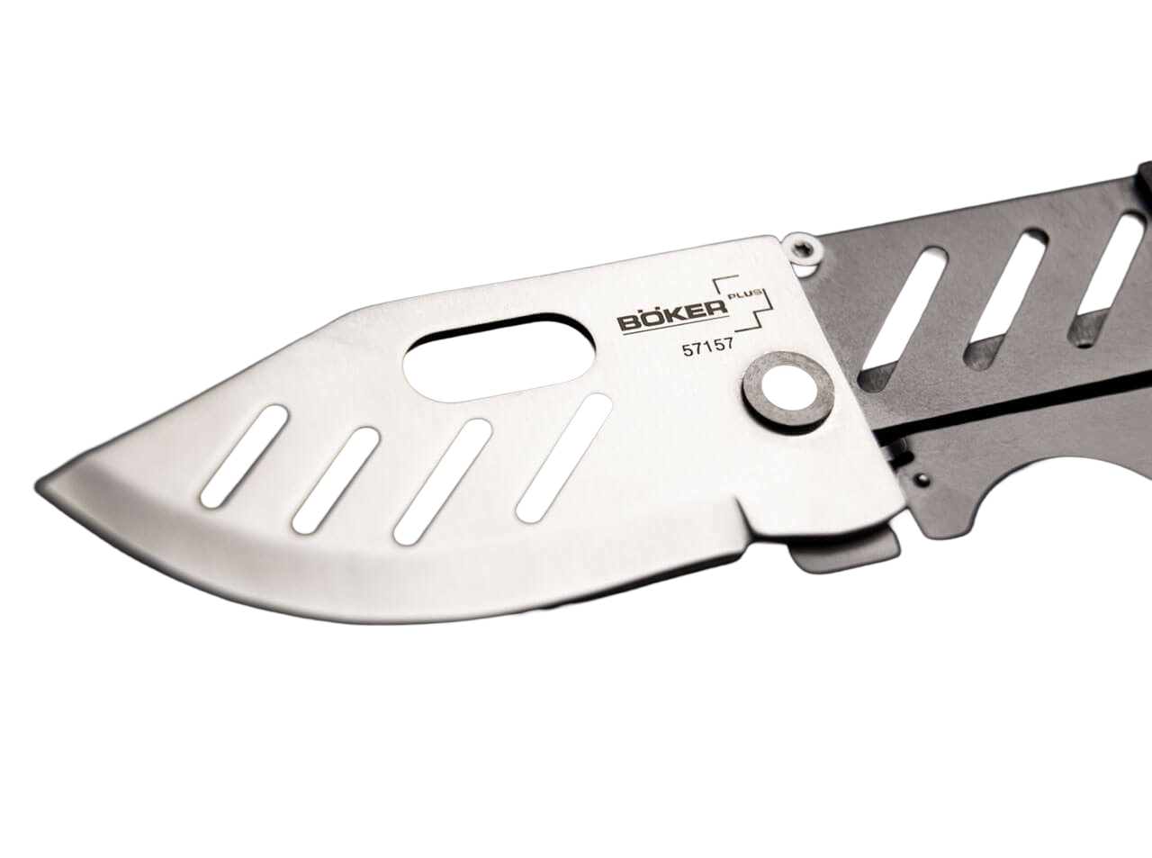 Boker Plus | Credit Card Knife | 440C Steel Titanium Frame Lock Folding Pocket Knife | 01BO010